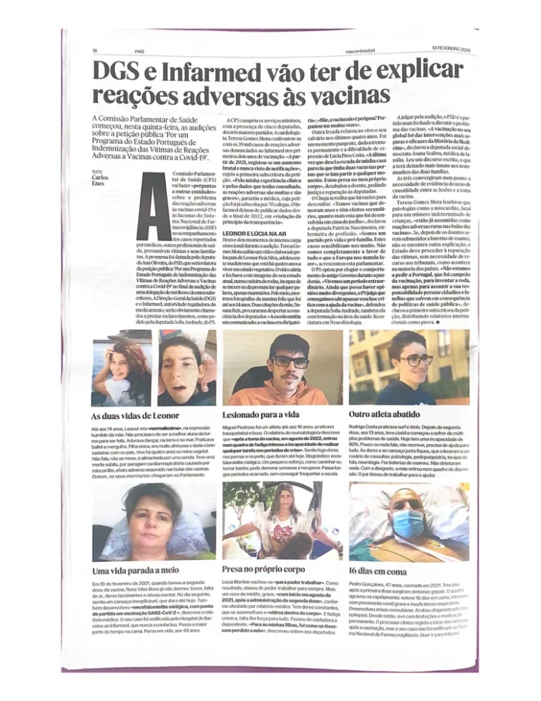 DGS e Infarmed vão ter de explicar reações adversas às vacinas