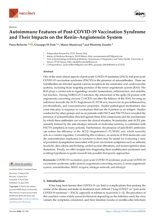 Vaccines – Autoimmune Features of Post-COVID-19 Vaccination Syndrome and Their Impacts on the Renin–Angiotensin System