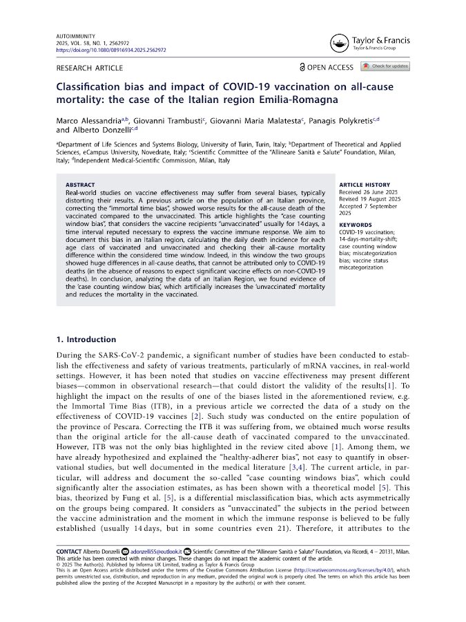 Taylor and FRancis – Classification bias and impact of COVID-19 vaccination on all-cause mortality