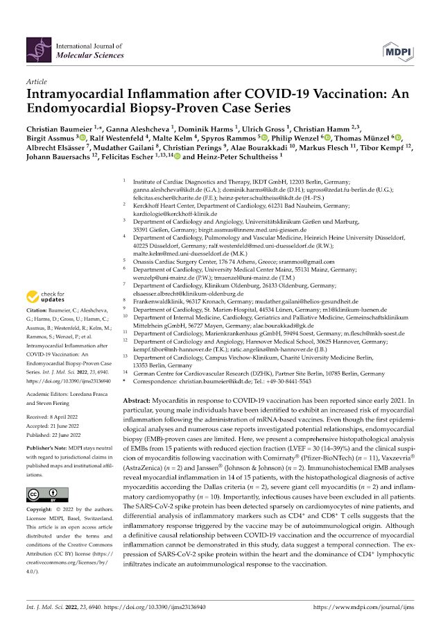 Intramyocardial Inflammation after COVID-19 Vaccination: An Endomyocardial Biopsy-Proven Case Series