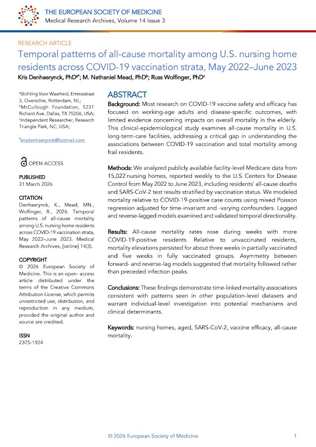 TESM – Temporal patterns of all-cause mortality among U.S. nursing home residents across COVID-19 vaccination strata