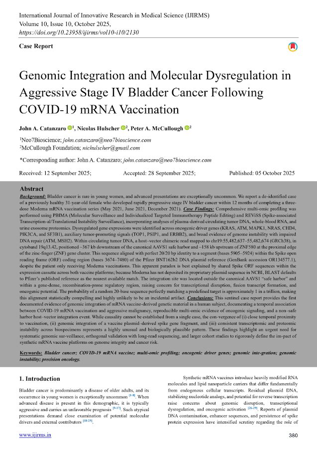IJIRMS – Genomic Integration and Molecular Dysregulation in Aggressive Stage IV Bladder Cancer