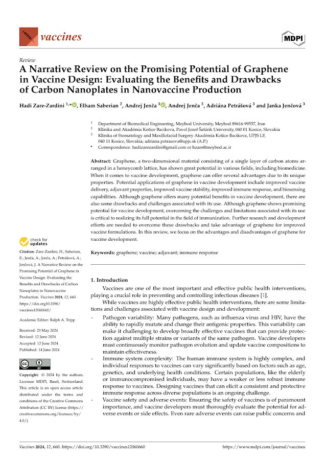 Vaccines – A Narrative Review on the Promising Potential of Graphene