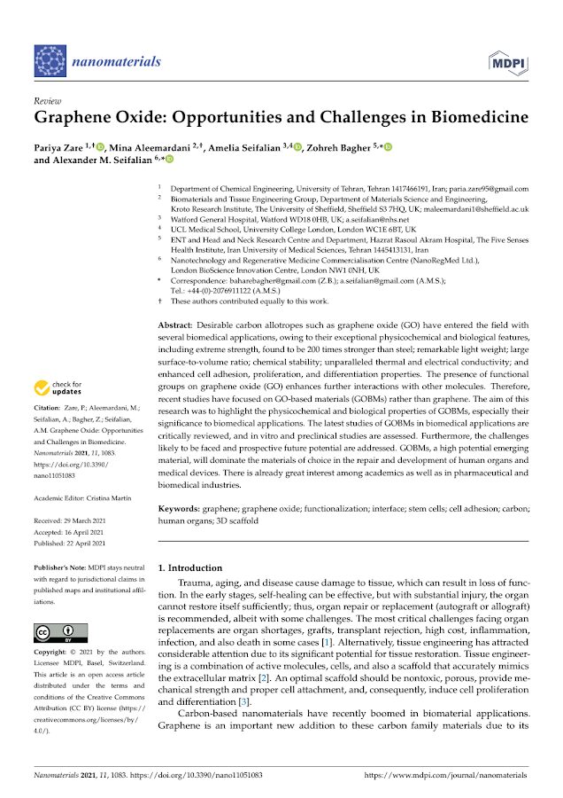 Graphene Oxide: Opportunities and Challenges in Biomedicine