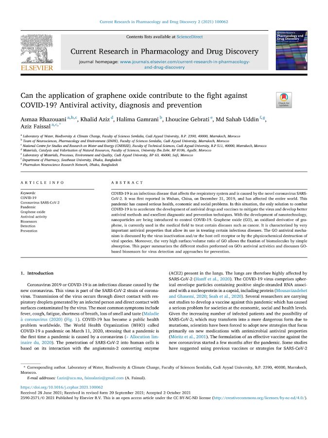 Can the application of graphene oxide contribute to thefight against COVID-19? Antiviral activity, diagnosis and prevention